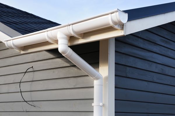 PVC Rain Gutter Installation in Concord